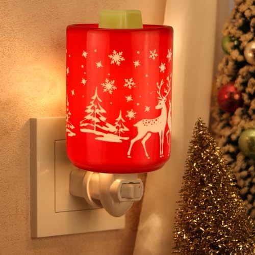 Pluggable Fragrance Ceramic Wax Melt Night Light Warmer